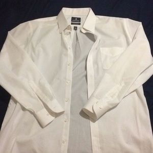 Stafford white dress button shirt